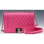 Boy Chanel Flap Shoulder Bag Sheepskin Leather CHA6870 Rose JK775Is79