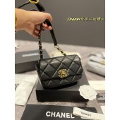 Chanel 19 Belt Bag Original Sheepskin Leather AS2388 Black JK2334Ym74