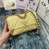 Chanel 19 flap bag AS1160 AS1161 AS1162 light yellow JK3398vm49