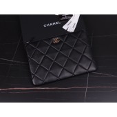 CHANEL 19 Sheepskin Original Leather Carry on bag AP0952 Black JK2701nQ90