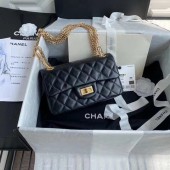 Chanel 2.55 Calfskin Flap Bag A37586 black JK3860AM45