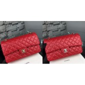 Chanel 2.55 Series Flap Bag Lambskin Leather A5024 Red JK437ED90