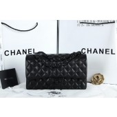 Chanel 2.55 Series Flap Bags Sheepskin Leather A1112 Black JK840LG44