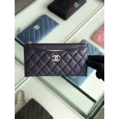 Chanel Calfskin Leather & Gold-Tone Metal A84107 black JK1295hk64