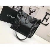 Chanel Calfskin Leather Tote Bag A98697 Black JK5593dE28