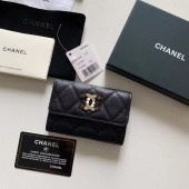 Chanel card holder Calfskin AP2038 black JK1148rJ28