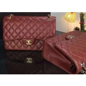 Chanel Classic Flap Bag Original Cannage Patterns A1119 Burgundy JK70fj51