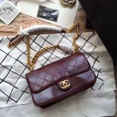 Chanel Classic Flap Bag Sheepskin Leather A33564 Wine JK5815UE80