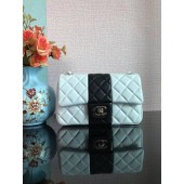 Chanel Classic Flap Shoulder Bag Original Sheepskin leather A01116 White&Black JK2931EB28