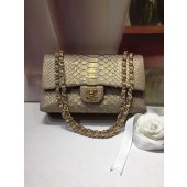 Chanel Classic Handbag Python & Gold-Tone Metal A01112 gold JK5017lU52