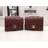 Chanel Classic MINI Flap Bag Original Cannage Pattern A1115 Wine JK5976mV18