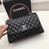 Chanel Classic Red Top Handle Bag Original Leather A92991 Black JK5675fc78