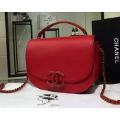 Chanel Classic Top Flap Bag Calfskin Leather A9510 Red JK106Kn56