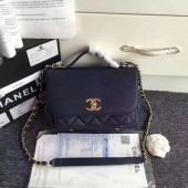 Chanel Classic Top Flap Bag Original Cannage Pattern A96587 Royal JK5920Bw85