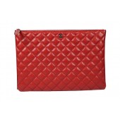 Chanel Clutch Bag Original Cannage Pattern Leather A69254 A69253 Red JK919Pu45