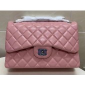 Chanel Double Flaps Bags Original Sheepskin Leather Jumbo Pink A36097 Gold JK3568nV16