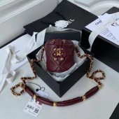 Chanel Drawstring Bag Lambskin & Gold Metal AP2330 Wine JK3150pA42