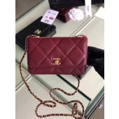 Chanel flap bag Lambskin & Gold-Tone Metal 3798 Purplish JK4580fc78