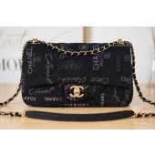 Chanel Flap denim Shoulder Bag AS3135 black JK2682UM91