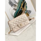 Chanel Flap Grained Calfskin Shoulder Bag AS1116 cream JK2752nS91