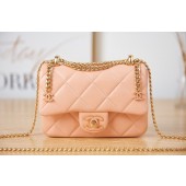 Chanel Flap Lambskin mini Shoulder Bag AS3113 pink JK2724jo45