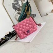 Chanel Flap Lambskin Shoulder Bag 1115 rose JK2774Lo54