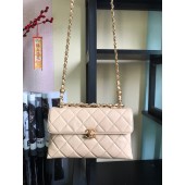 Chanel Flap Lambskin Shoulder Bag AS1267 cream JK2778qM91