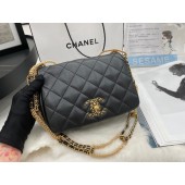 Chanel Flap Lambskin Shoulder Bag AS2975 black JK2789bT70