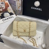 Chanel Flap Original Caviar Leather Shoulder Bag AS1488 cream JK3273zd34