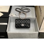 Chanel Flap Original Lambskin Leather Shoulder Bag AS1665 black JK3880pA42