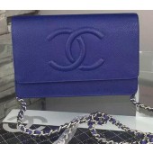 Chanel Flap Shoulder Bag Cannage Pattern A5373 Blue JK418rJ28