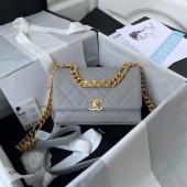 Chanel Flap Shoulder Bag Original leather AS2711 grey JK3130AM45