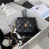 Chanel Flap Shoulder Bag Original leather AS2733 black JK3140Rk60