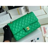 Chanel Flap Shoulder Bag Original Sheepskin leather A1112 Green JK3528ED90