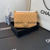 Chanel Flap Shoulder Bag Sheepskin Leather 77399 light tan JK4758JD63