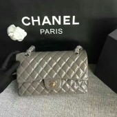 Chanel Flap Shoulder Bags Grey Original Patent Leather CF1112 Silver JK5855gE29