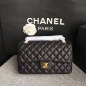 Chanel Flap Shoulder Bags Original Deerskin Leather CF1112 Black JK5330Rk60