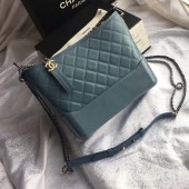 CHANEL GABRIELLE Hobo Bag Original A93824 blue JK4985lq41