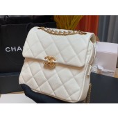 Chanel Grained Calfskin Backpack Original Leather AS3108 white JK2691mV18