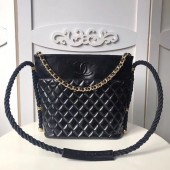 Chanel hobo handbag AS0076 black JK4822aj95