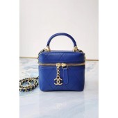 Chanel Lambskin Crystal Calfskin & Gold-Tone Metal AS1889 blue JK3560Ri95