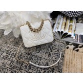 Chanel Lambskin flap bag AS1514 white JK4100Nw52