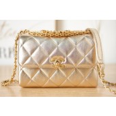 Chanel lambskin Shoulder Bag AS3240 gold JK2409Lo54