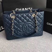 Chanel LE Boy Grand Shopping Tote Bag GST Royal Cannage Pattern A50995 Silver JK5783rd58