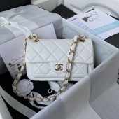 Chanel leather Shoulder Bag AS2798 white JK2983De45