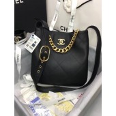 Chanel leather Shoulder Bag AS2844 black JK3001yC28