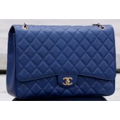 Chanel Maxi Quilted Classic Flap Bag Royal Cannage Pattern A58601 Gold JK546FA31