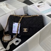 CHANEL MEDIUM FLAP BAG AS2820 black JK2937fr81