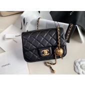 Chanel MINI Flap Bag Original Sheepskin Leather AS1786 black JK4192fJ40