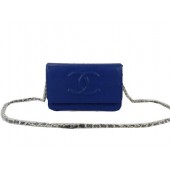 Chanel Original Cannage Patterns Leather mini Flap Bag CHA48654 Blue JK1064SS41